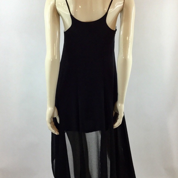 H&M Divided Grey Asymmetrical High Low Sheer Dress - Picture 4 of 8